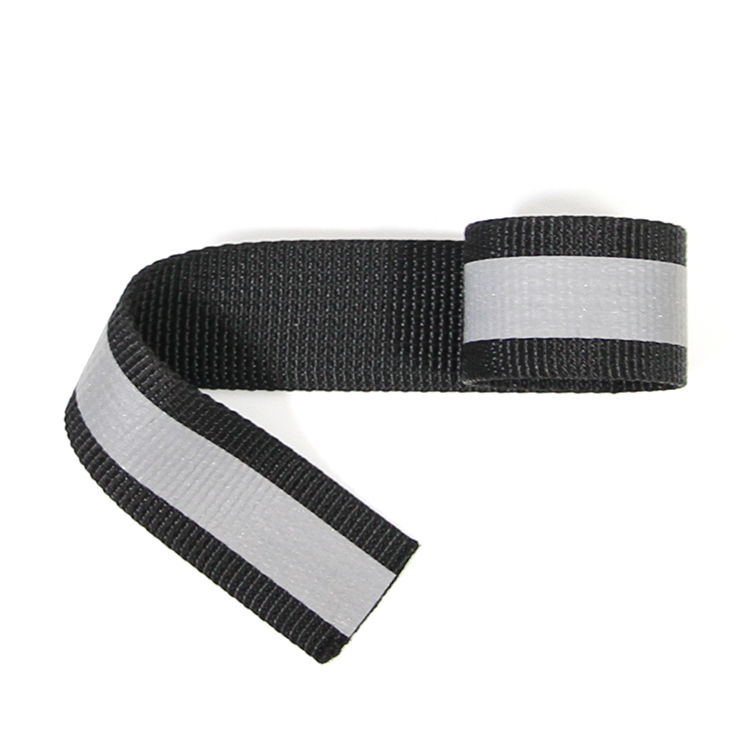 Polyester reflective webbing