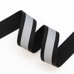 Polyester reflective webbing