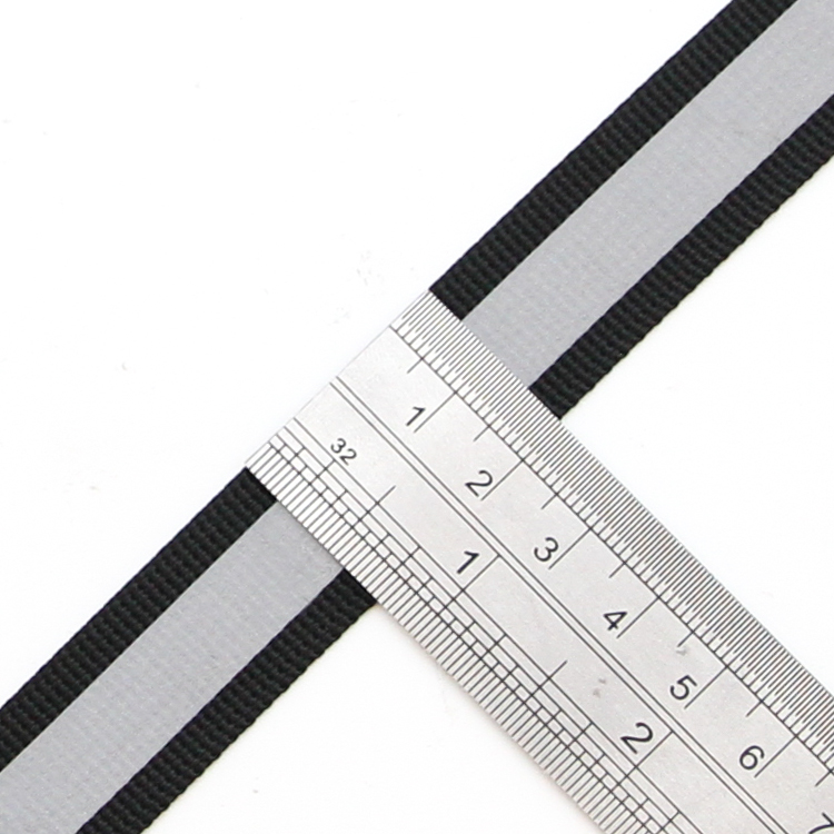 Polyester reflective webbing
