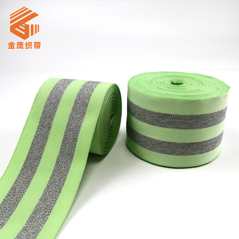 Polyester reflective webbing clothing accessories Pet traction luminous shoulder strap