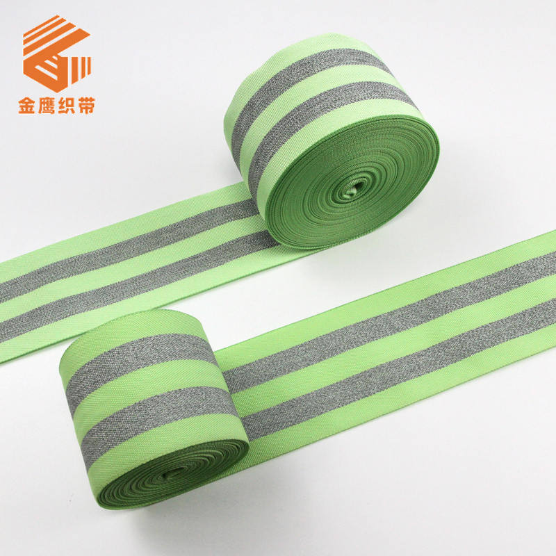 Polyester reflective webbing clothing accessories Pet traction luminous shoulder strap