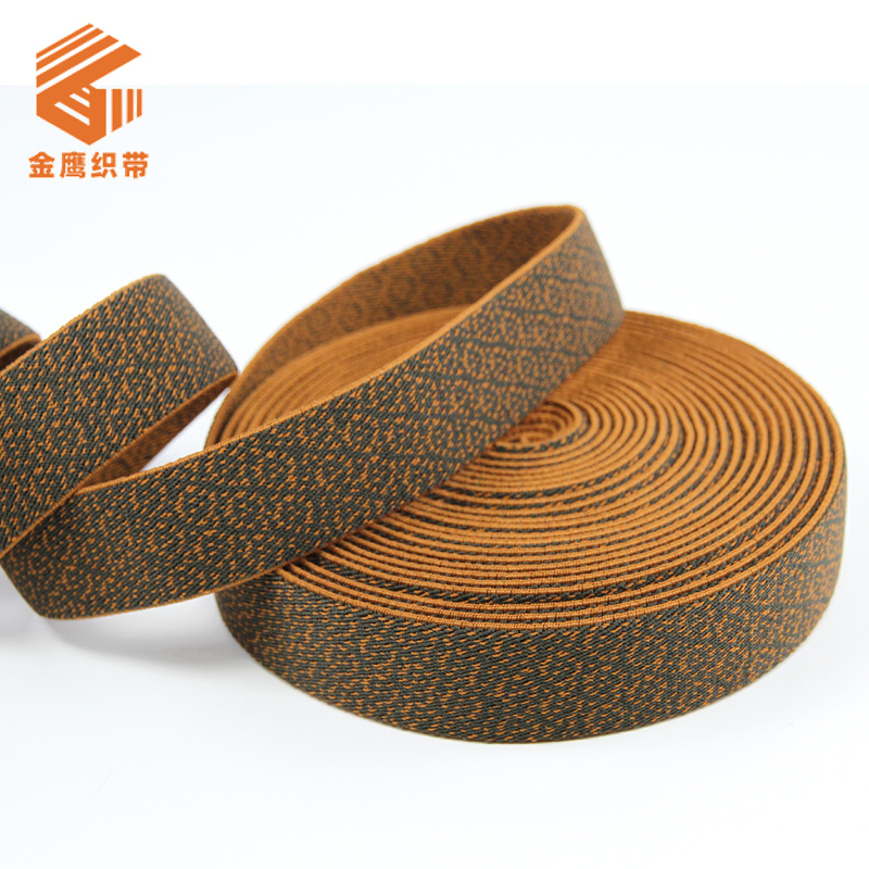 Polyester latex silk multi-color jacquard high elastic elastic band clothing backpack underwear accessories elastic