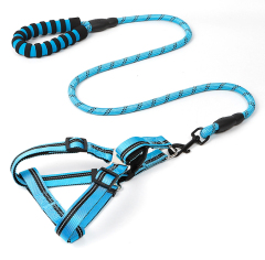 宠物用品批发定制狗带EVA反光胸背牵引带