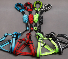 宠物用品批发定制狗带EVA反光胸背牵引带