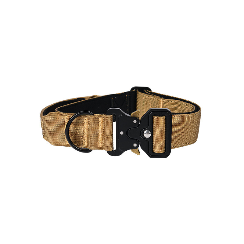Pet Collar Neck Set Dog Leash Dog Ring Nylon Heavy Duty Tactical Pet Collar Walking Dog Training Collar For Outdoor