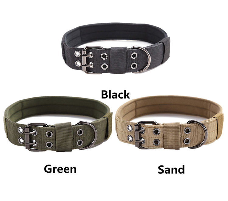 Nylon Heavy Duty Tactical Pet Collar Custom Pet Webbing Neck Set Training Collar Dog Tactical Collar Buckles For Horse