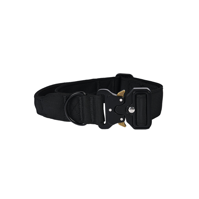 Pet Collar Neck Set Dog Leash Dog Ring Nylon Heavy Duty Tactical Pet Collar Walking Dog Training Collar For Outdoor