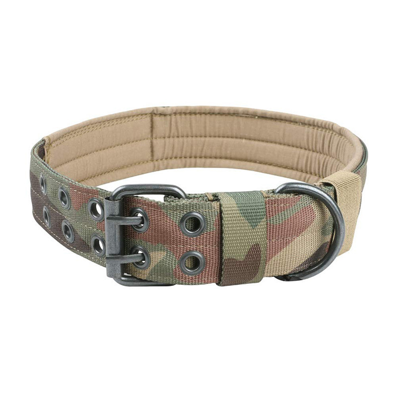 Nylon Heavy Duty Tactical Pet Collar Custom Pet Webbing Neck Set Training Collar Dog Tactical Collar Buckles For Horse