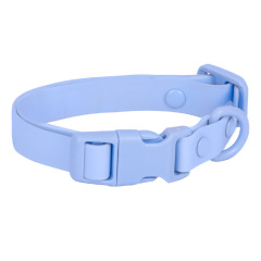 Macaron Colored Pet Collar Rust-Proof PVC Coated Webbing PVC Wrapped Tape Dog Collar Waterproof Custom PVC Dog Collar