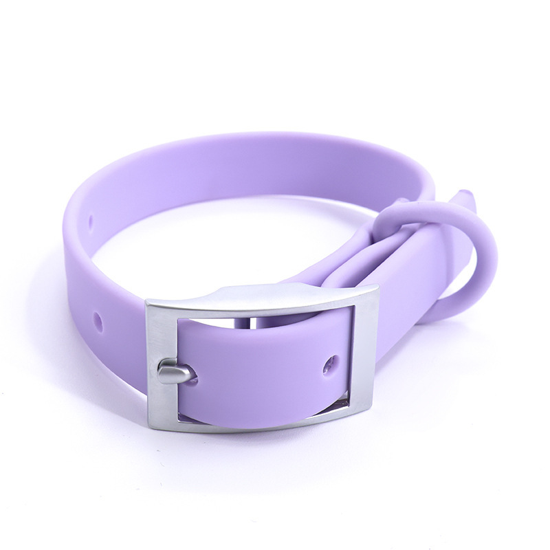 Pet Collar Dog Leash Collar PVC Wrapped Ribbon Customized Waterproof Pet Dog Leash Metal PVC Dog Collar And Leash