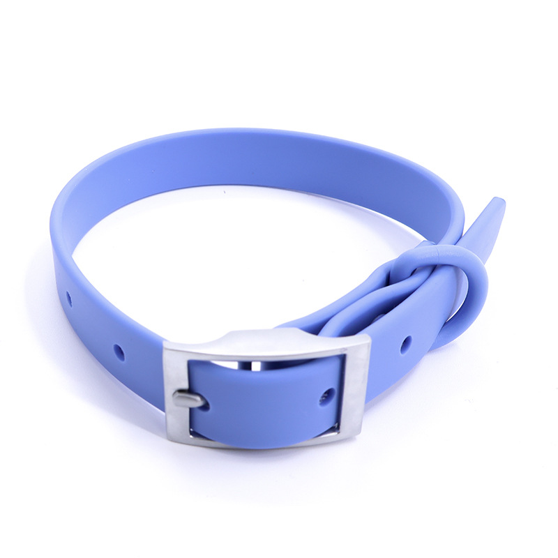 Pet Collar Dog Leash Collar PVC Wrapped Ribbon Customized Waterproof Pet Dog Leash Metal PVC Dog Collar And Leash