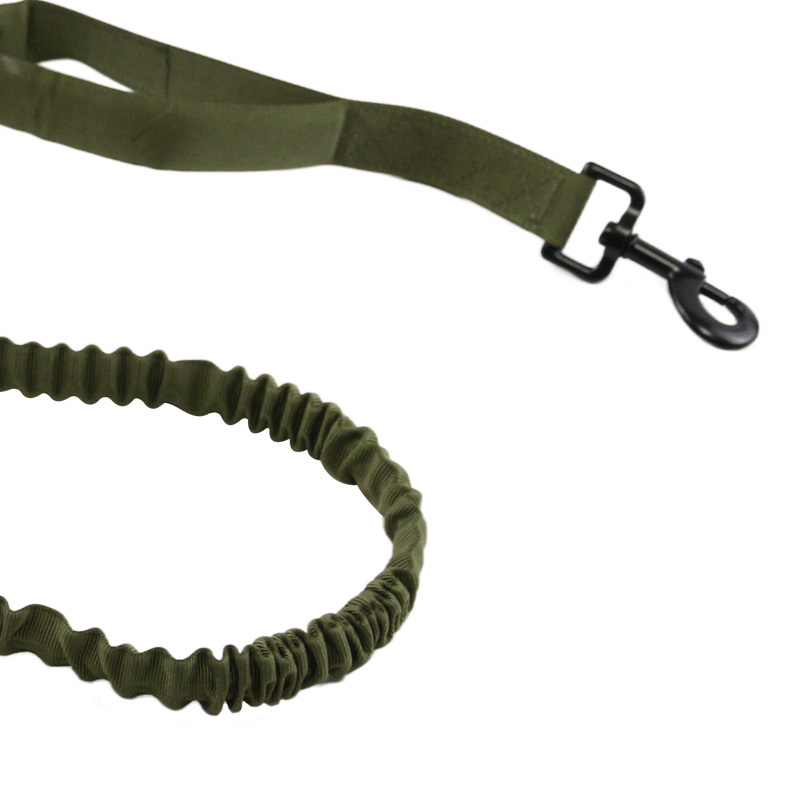Cat Dog Elastic Webbing Leash Band With Shock Absorption Pet Traction Rope Nylon Belt Tactical Dog Leash Pet Collars & Leashes