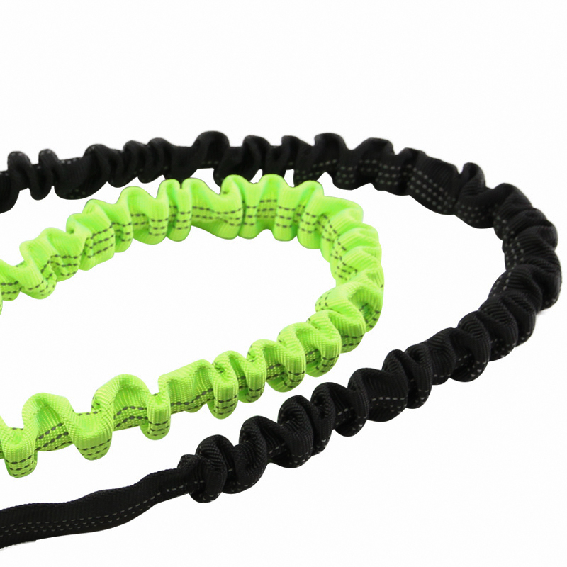2024 Custom Colorful Polyester Elastic Webbing Bungee Elastic Band For Dog Pet Lead Leash Polyester Elastic Leash