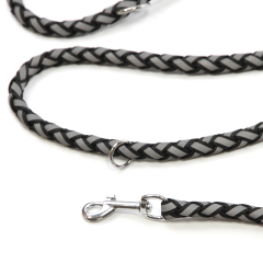 定制反光狗牵引绳 1.5-2.5m 长带反光宠物牵引绳绳涤纶宠物狗牵引绳带钩泡沫手柄