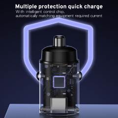 30W Car Phone Charger Quick Charging Adapter for IPhone 11 12 13 Pro Max Xiaomi USB Type C QC PD 2.0 3.0 Smartphones Chargers