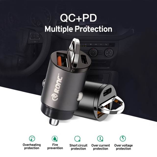 30W Car Phone Charger Quick Charging Adapter for IPhone 11 12 13 Pro Max Xiaomi USB Type C QC PD 2.0 3.0 Smartphones Chargers