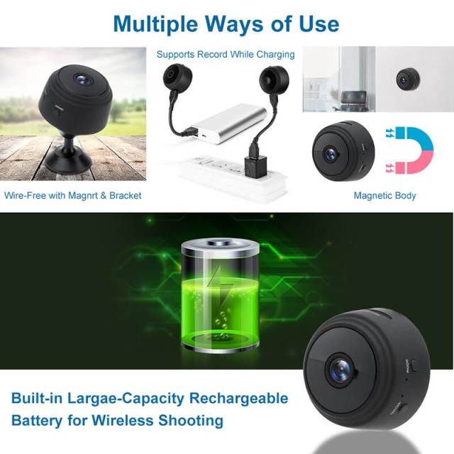 A9 Mini Camera Security Protection Video Surveillance Cameras with Wifi 1080p HD Night Version Micro Voice Videcam Smart Home