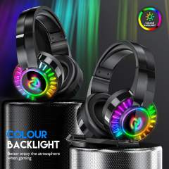 Headsets Gamer Headphones Bluetooth Surround Sound Stereo Wired Earphone USB with Microphone Colorful Light PC Laptop Headset