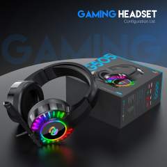 Headsets Gamer Headphones Bluetooth Surround Sound Stereo Wired Earphone USB with Microphone Colorful Light PC Laptop Headset