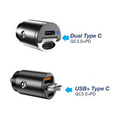 30W Car Phone Charger Quick Charging Adapter for IPhone 11 12 13 Pro Max Xiaomi USB Type C QC PD 2.0 3.0 Smartphones Chargers