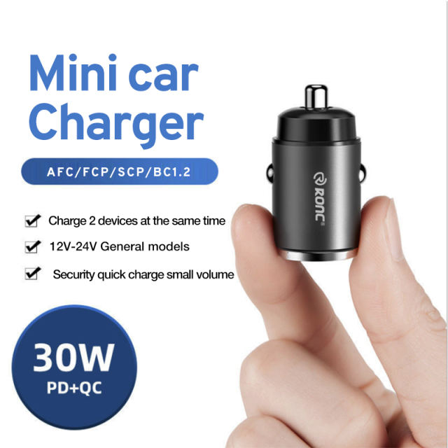 30W Car Phone Charger Quick Charging Adapter for IPhone 11 12 13 Pro Max Xiaomi USB Type C QC PD 2.0 3.0 Smartphones Chargers