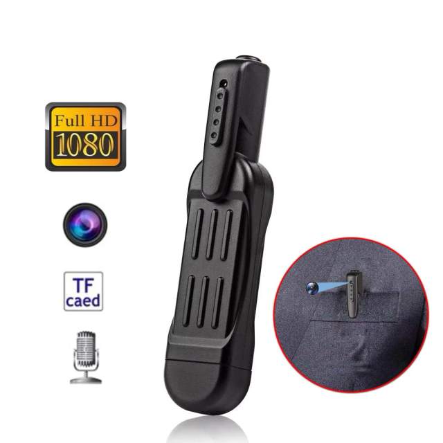 T189 1080P HD Mini Camera Wearable Body Pen Cam Security Protection Ski Extreme Sports Shooting Digital Small Sport DV Micro Videcam