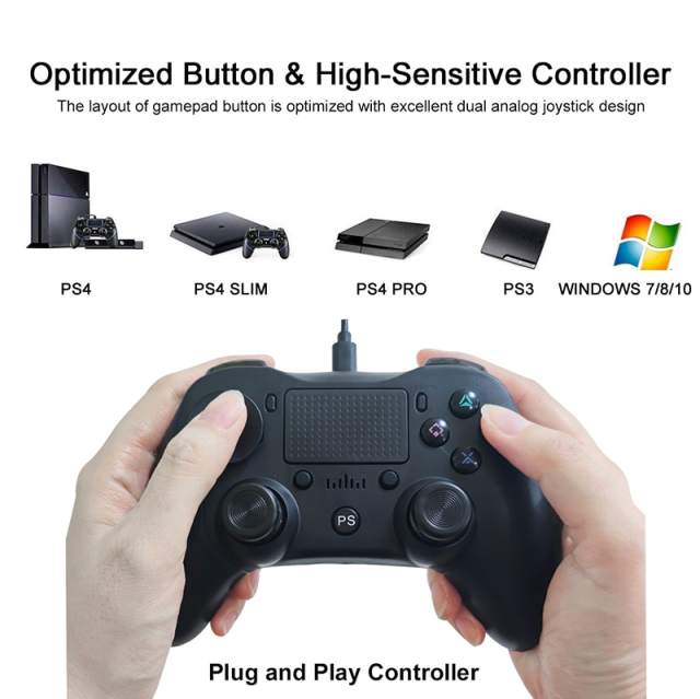 Universal Wired Gamepad for Android PC Set-Top Box Arcgade Machine Ps3 Ps4 Ps5 Laptop Game Console Accessories USB Interface