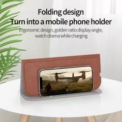 15W Wireless Charger Folding Rechargeable Mouse Pad USB Type-C Ports Mobile Phone Fast Charging Mat for iPhone12 Mini Pro Max