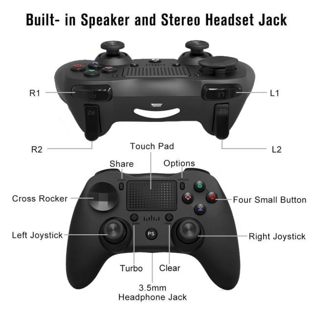 1PC Game Controller for Ps4 Ps5 Playstation 4 5 Bluetooth Gamepad Wireless Switch Controllers E-sports Game Accessories