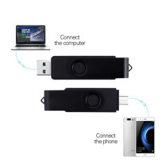 Two-in-One 8GB 64GB 32GB 16GB 128GB 256GB USB 2.0 OTG USB Flash Drive Pendrive