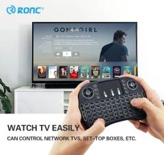 2.4G Mouse Backlit i8 Mini Wireless Keyboard English Russian Spanish Remote Touchpad Handheld for Android TV Box PC