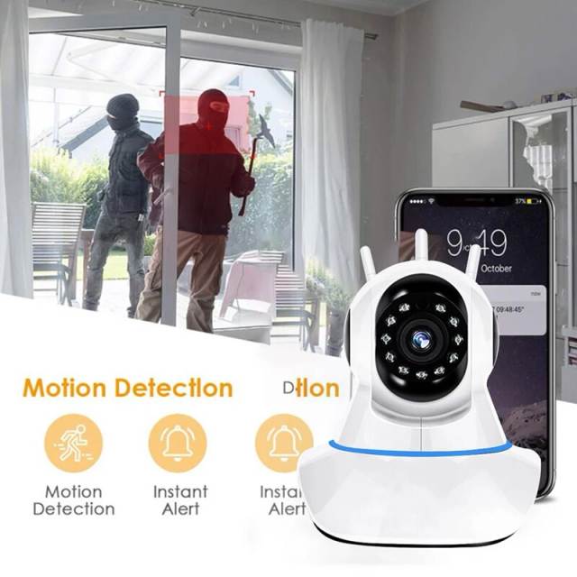 HD IP Camera 2MP Home Security Protection Mini Camera Night Vision Two Way Audio CCTV Surveillance Cameras with Wifi 4G