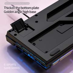 K500 104 Keys Gaming Keyboard Wired Keyboard Color Matching Backlit Mechanical Feel Computer E-sports Peripherals for Desktop Laptop