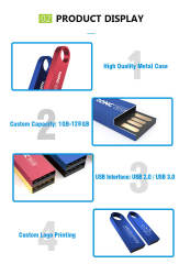 Custom Logo USB 3.0 Flash Disk 16GB 32GB 64GB 128GB 256GB Pendrive memory Stick