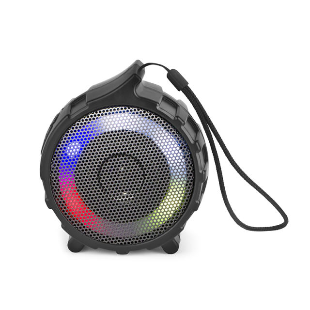 Outdoor Portable Bluetooth Speaker with LED Light Surround Sound