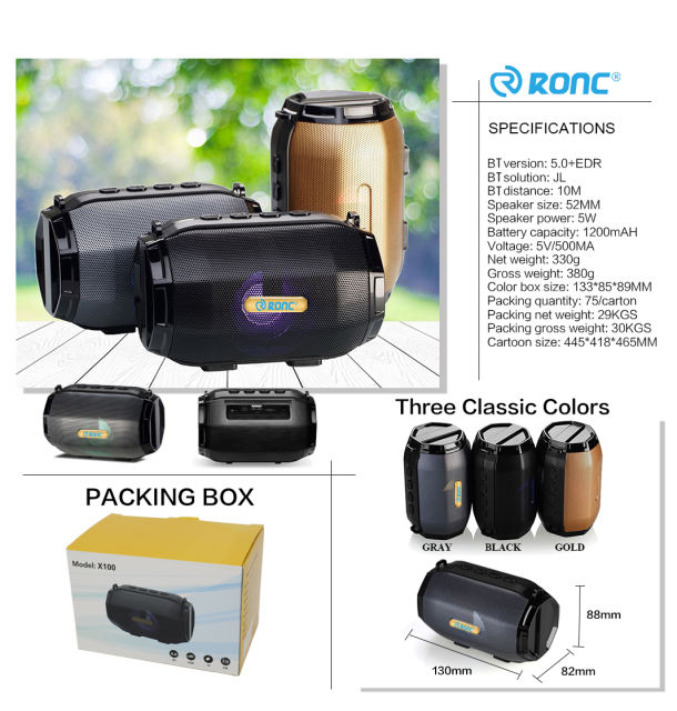 Portable Original FM RADIO Speaker Wireless Bass Sound Box Speaker waterproof for outdoor
