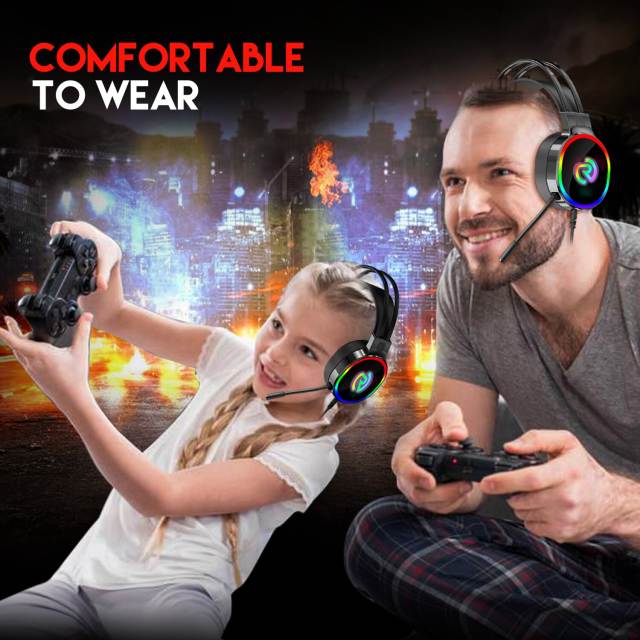 Gaming Headsets Bass Stereo Over-Head Earphone Casque PC Laptop Mic Game Headphones for Xiaomi Huawei Smart Phone Wired Headset