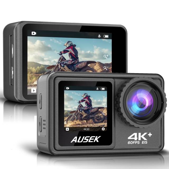 Original 4K 60FPS 20MP WiFi Action Camera 2-inch Touch Double-sided Color Screen Action Style Waterproof Sport Vlog Cam Cameras
