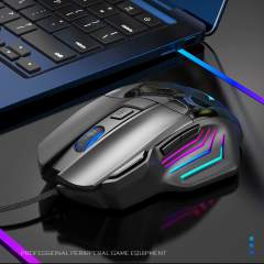 1PC G200 Wired Gaming Mouse LED 2400 DPI USB Ergonomic Computer Mouse Gamer RGB Mice Silent Mause with Backlight Cable for PC Laptop