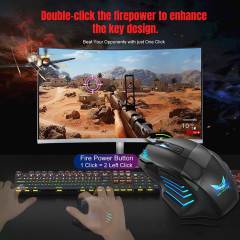 1PC G200 Wired Gaming Mouse LED 2400 DPI USB Ergonomic Computer Mouse Gamer RGB Mice Silent Mause with Backlight Cable for PC Laptop