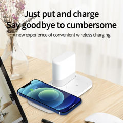 15w 3 in 1 mobile phone watch earphone  fast charging multifunctional desk lamp wireless charger