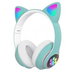 Cute Luminous Cat Ears Bluetooth Headphones Kawaii Cat Claw Cool Wireless Headset for Xiaomi IPhone Huawei Smartphone Earphones