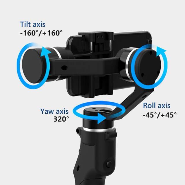 3-Axis Handheld Gimbal Stabilizer Wireless Bluetooth for IPhone Cell Phone Gimbal Smartphone Tripod Video Record Stabilizers
