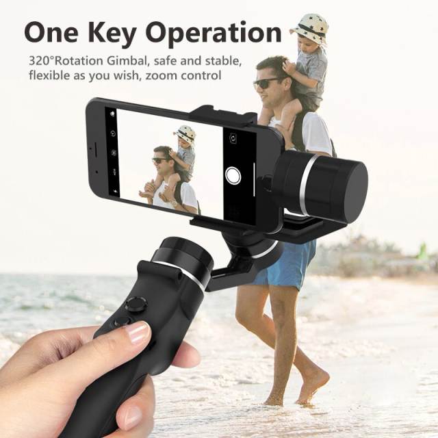 3-Axis Handheld Gimbal Stabilizer Wireless Bluetooth for IPhone Cell Phone Gimbal Smartphone Tripod Video Record Stabilizers