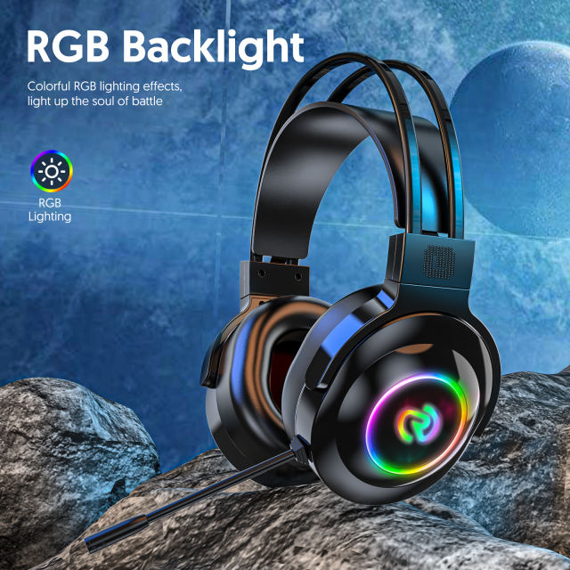 G803 Gaming Headset Gamer 7.1 Surround Sound USB 3.5mm Wired RGB Light Game Headphones with Microphone for Tablet PC Xbox One