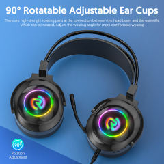 G803 Gaming Headset Gamer 7.1 Surround Sound USB 3.5mm Wired RGB Light Game Headphones with Microphone for Tablet PC Xbox One
