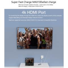 USB C Hub for Macbook Pro Multi USB 3.1 Type C Hub 3.0 2.0 SD TF USB C HDMI Adapter PD Dock for Huawei Mate 20 Pro OTG Splitter