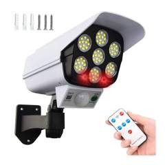 77 LED Solar Light Motion Sensor Security Dummy Camera Wireless Outdoor Flood Light IP65 Waterproof Lamp 3 Mode For Home Garden