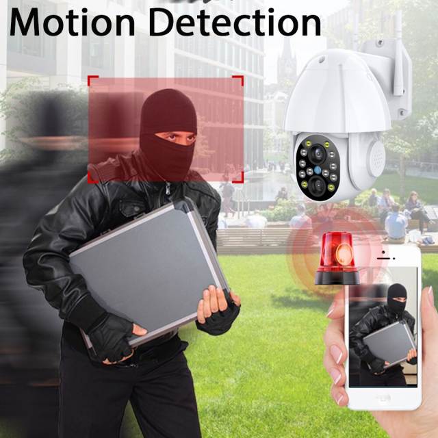 Wireless Dual-lens Dome Ip Mini Camera Security Outdoor Monitor PTZ Cctv Protection WiFi Surveillance Cameras Hidden Tf Card