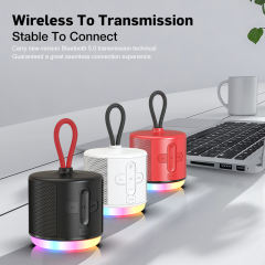 LED Bluetooth Speaker Wireless Speakers Sound Box Audio Center Portable Mini Player Subwoofer Colorful Sound System for Outdoor